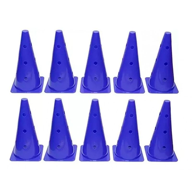 GENERICO - Pack 10x Conos de agilidad con orificios 30 cm – MK-3008-30