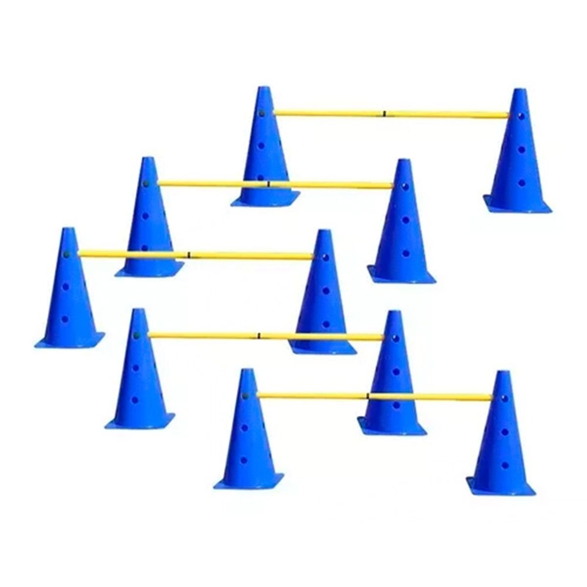 GENERICO - Pack 10x Conos de agilidad con orificios 30 cm – MK-3008-30