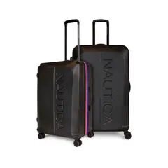 NAUTICA - Pack 2 maletas Mediana + L 23 kg grande Vesper negra