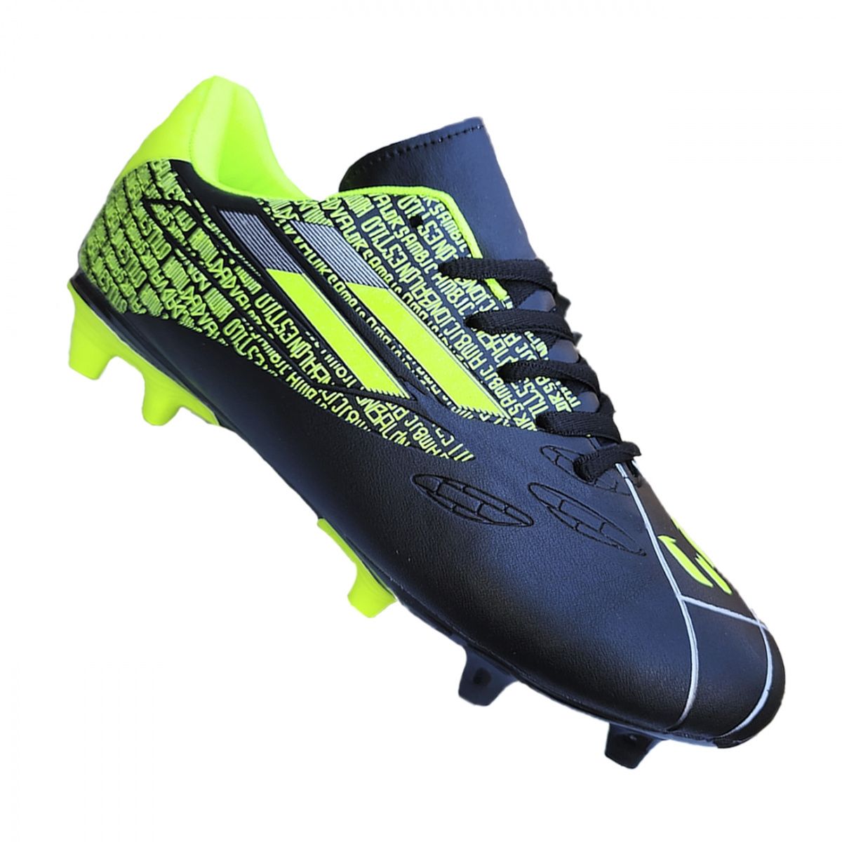 GENERICO - Zapato Futbol Adulto Full Grass Comodos Negro 3191