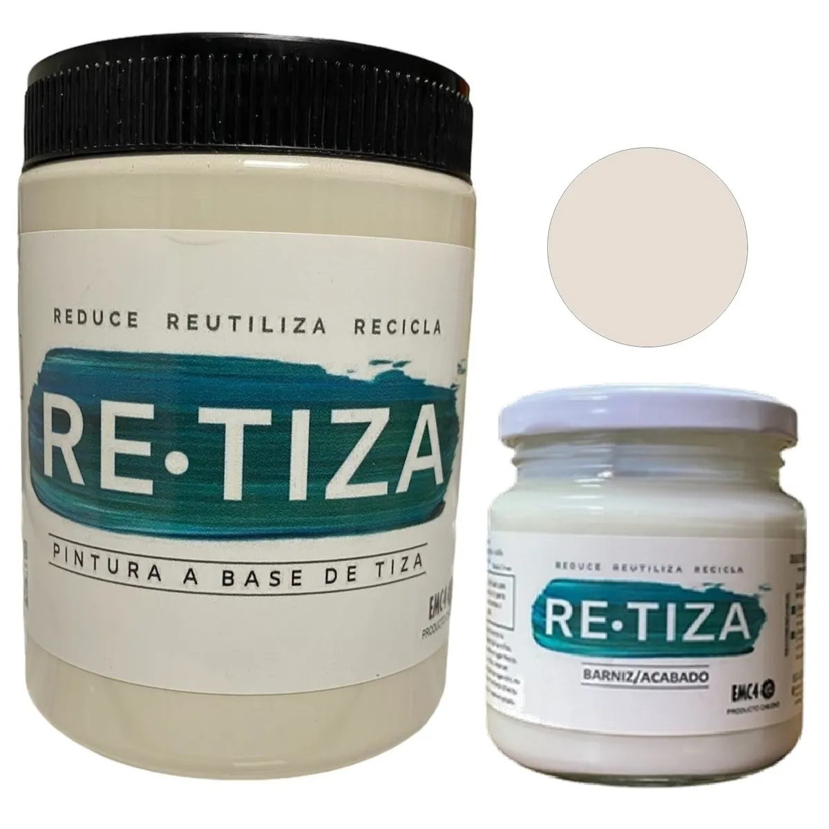 RETIZA - 1 KILO PINTURA BLANCO CRUDO + ACAB. 240 ML