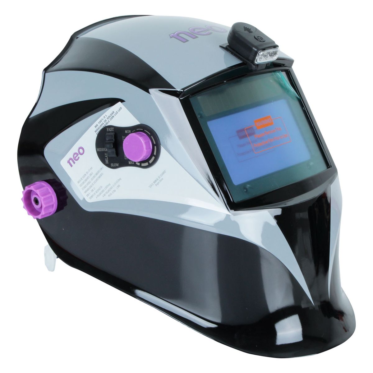 NEO - MASCARA SOLDAR FOTOSENSIBLE LUZ LED MS 1001 NEO