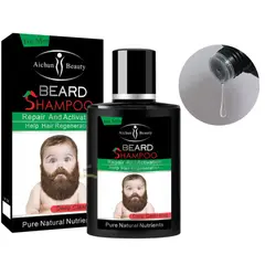 AICHUN BEAUTY - Shampoo Para el cuidado de la barba limpia nutre y suaviza