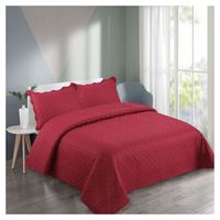 Cubrecama Quilt Verano King- Rojo