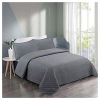Cubrecama Quilt Verano King- Gris Oscuro