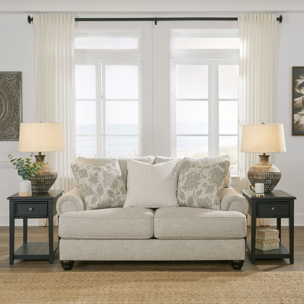 ASHLEY - Sofá 2 cuerpos Asanti fog