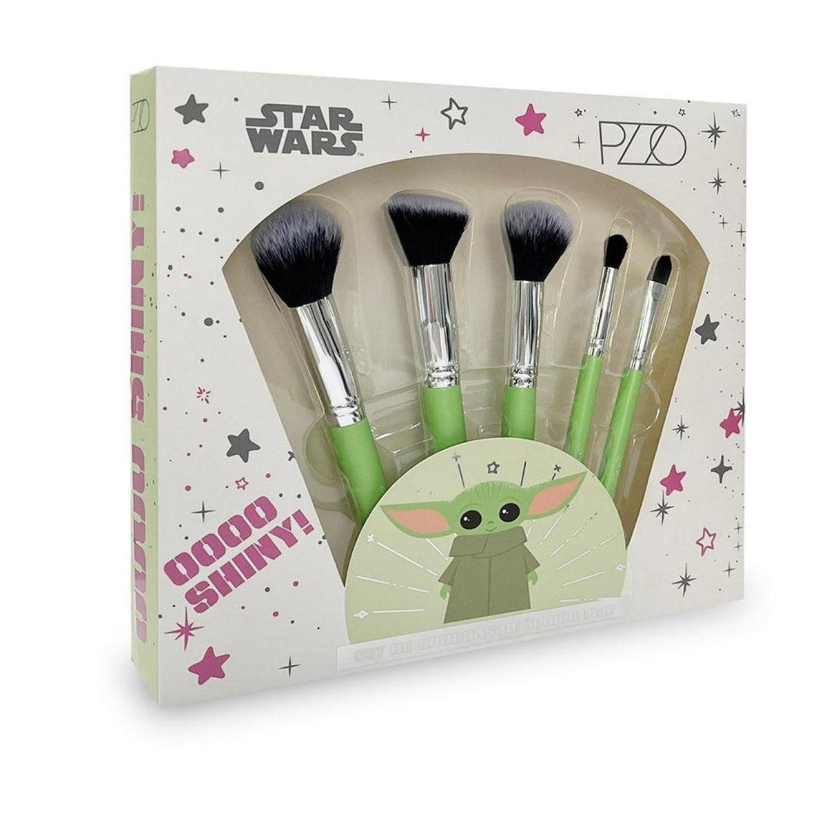 PETRIZZIO - Set 5 Brochas De Maquillaje Diseño Baby Yoda -BV-