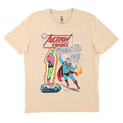 DC COMICS - Polera Hombre Action Comics Damasco