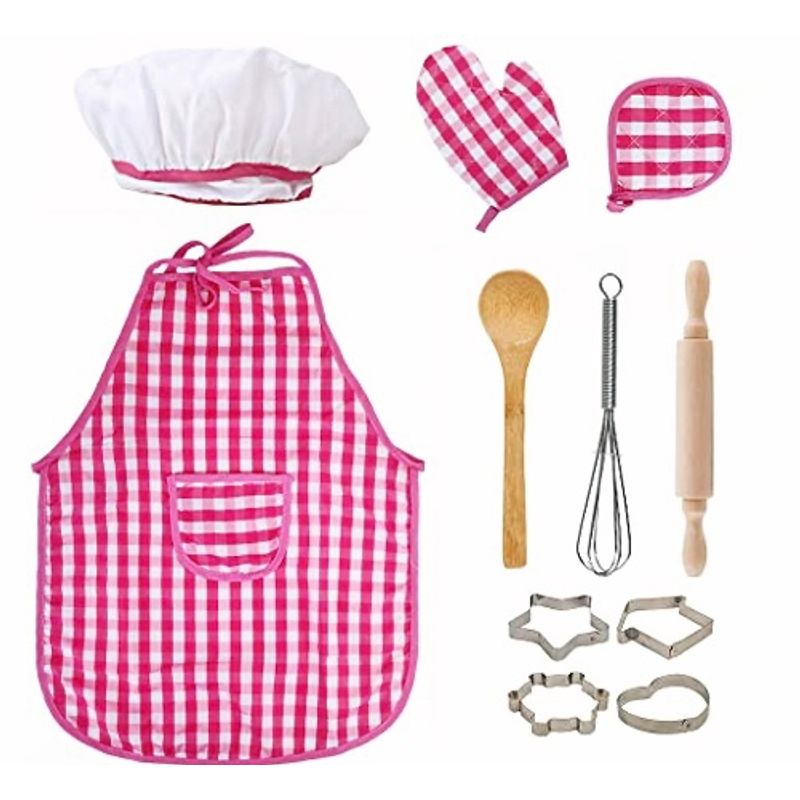 GENERICO - Sef Chef Delantal Más Accesorios Juego Para Niños