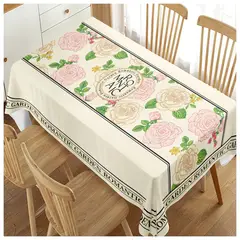 COMPRAPO - Mantel Antimanchas Mod. Rose Romantic 140 X 220 Cm Rectangular