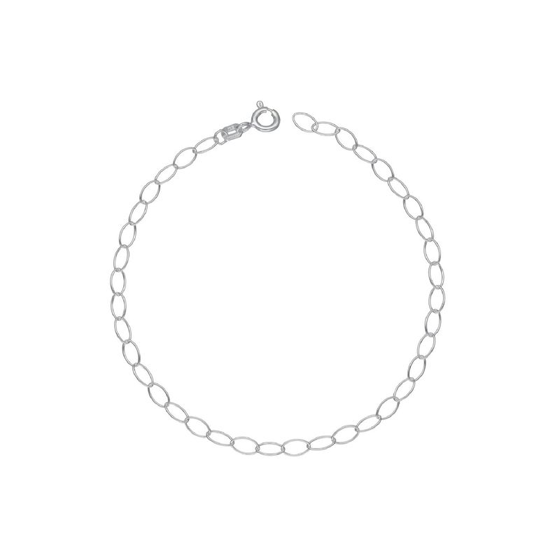 SILVER HEART - Pulsera Cadena Óvalos Entrelazados en Plata Fina 925 SILVER HEART