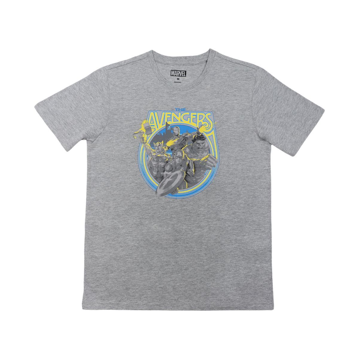 MARVEL - Polera Hombre Avengers Portal Gris Marvel