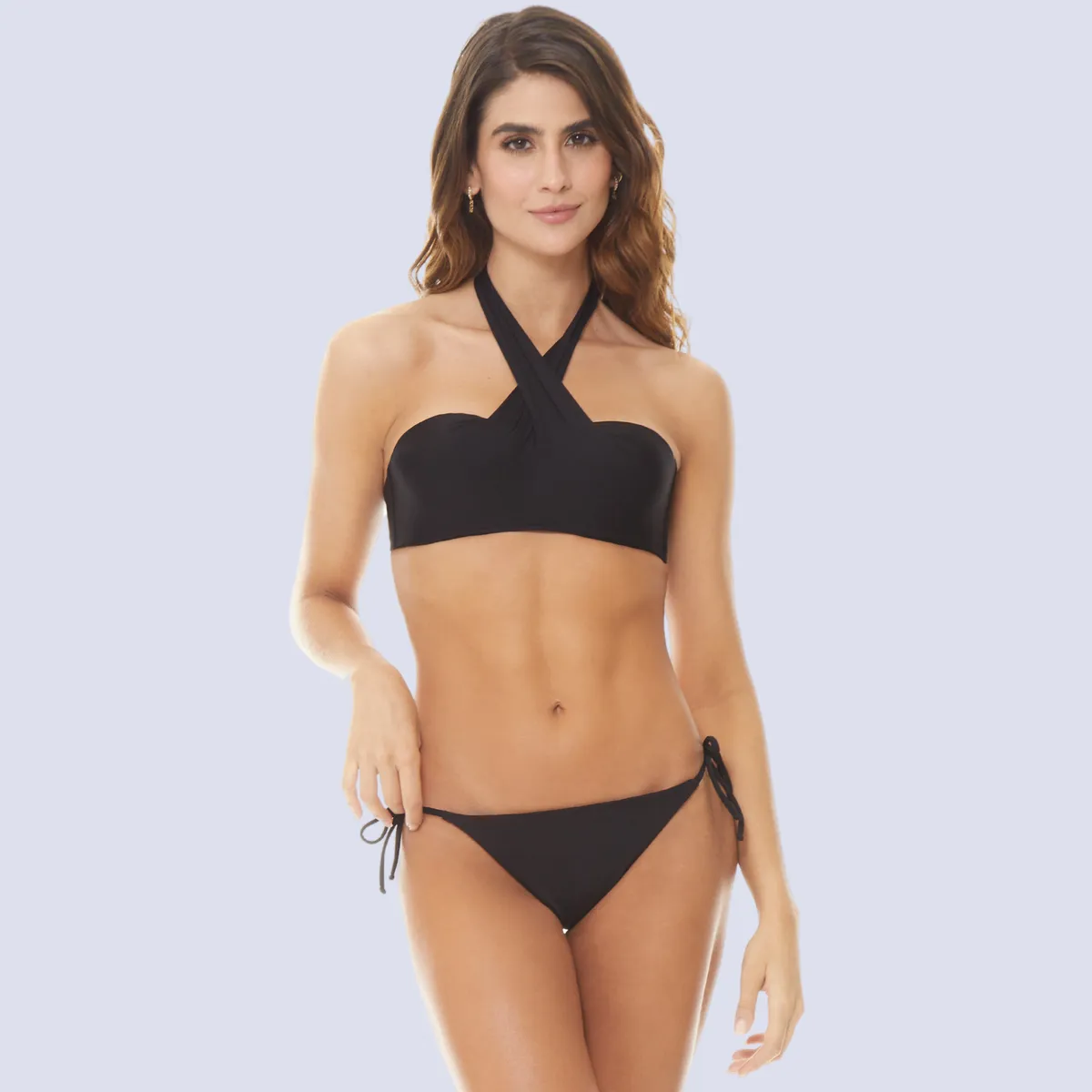 CHAMELA - BIKINI NEGRO MULTIFORMA 5 IN 1 MUJER CHAMELA 30675.