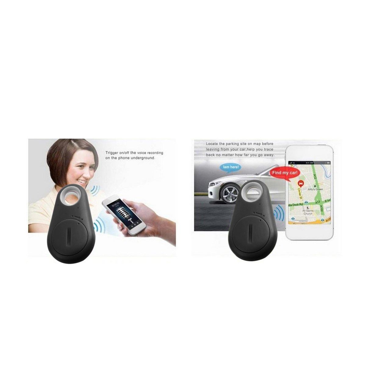 DBLUE - Llavero Con GPS Anti Perdida Compatible Con Dispositivos Bluetooth