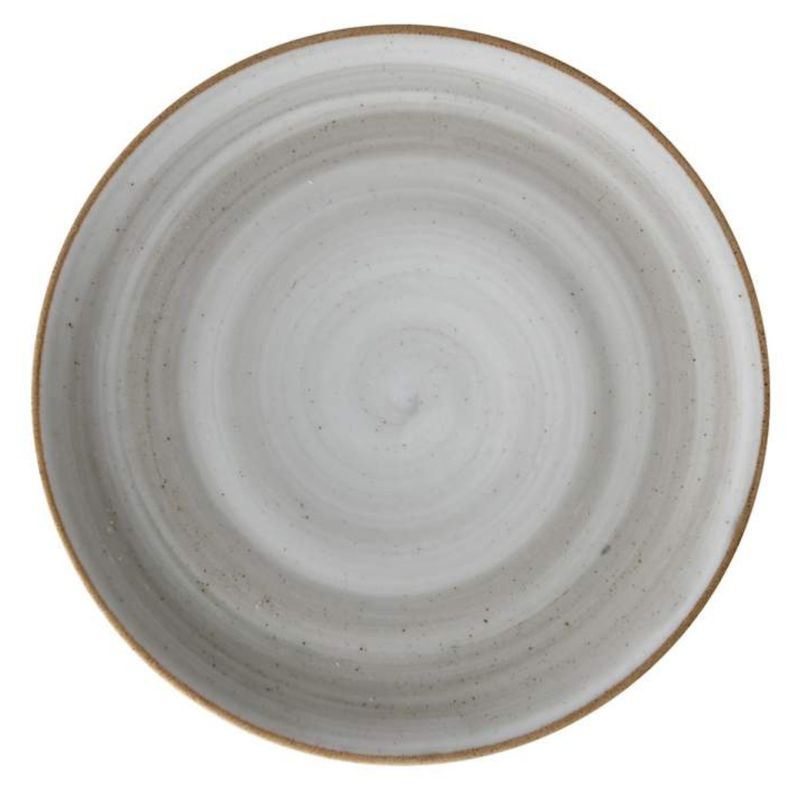 CORONA - Plato Llano Coupe 28 cm Gris/Humo Artisan Corona