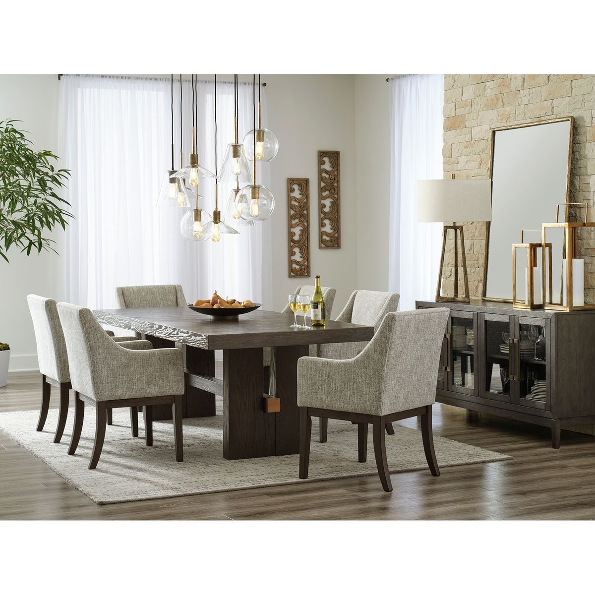 ASHLEY - Mesa comedor Burkhaus extensible