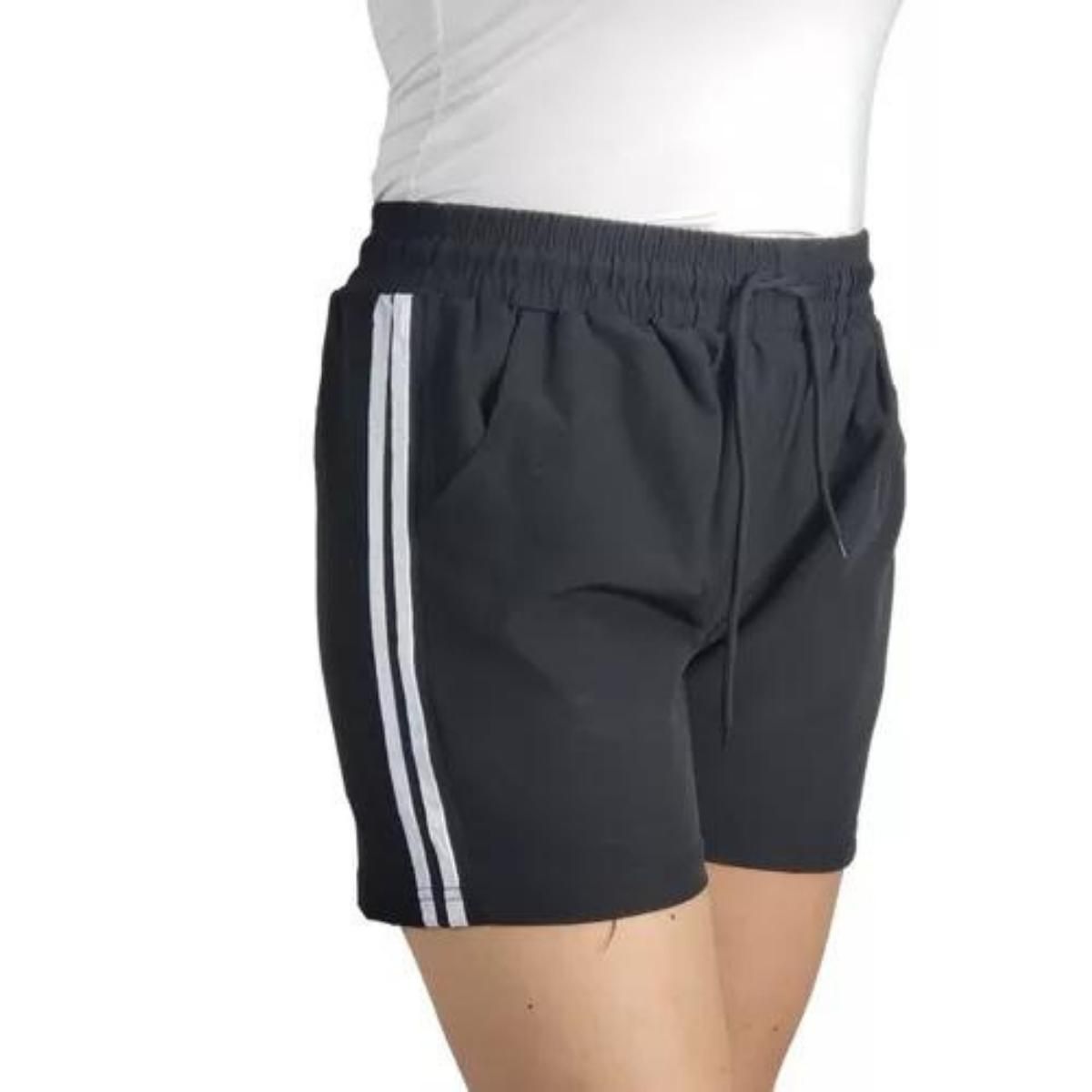 LOOK SHOP - Short Mujer Secado Rápido Lineas Colores, Tela Liviana. 203