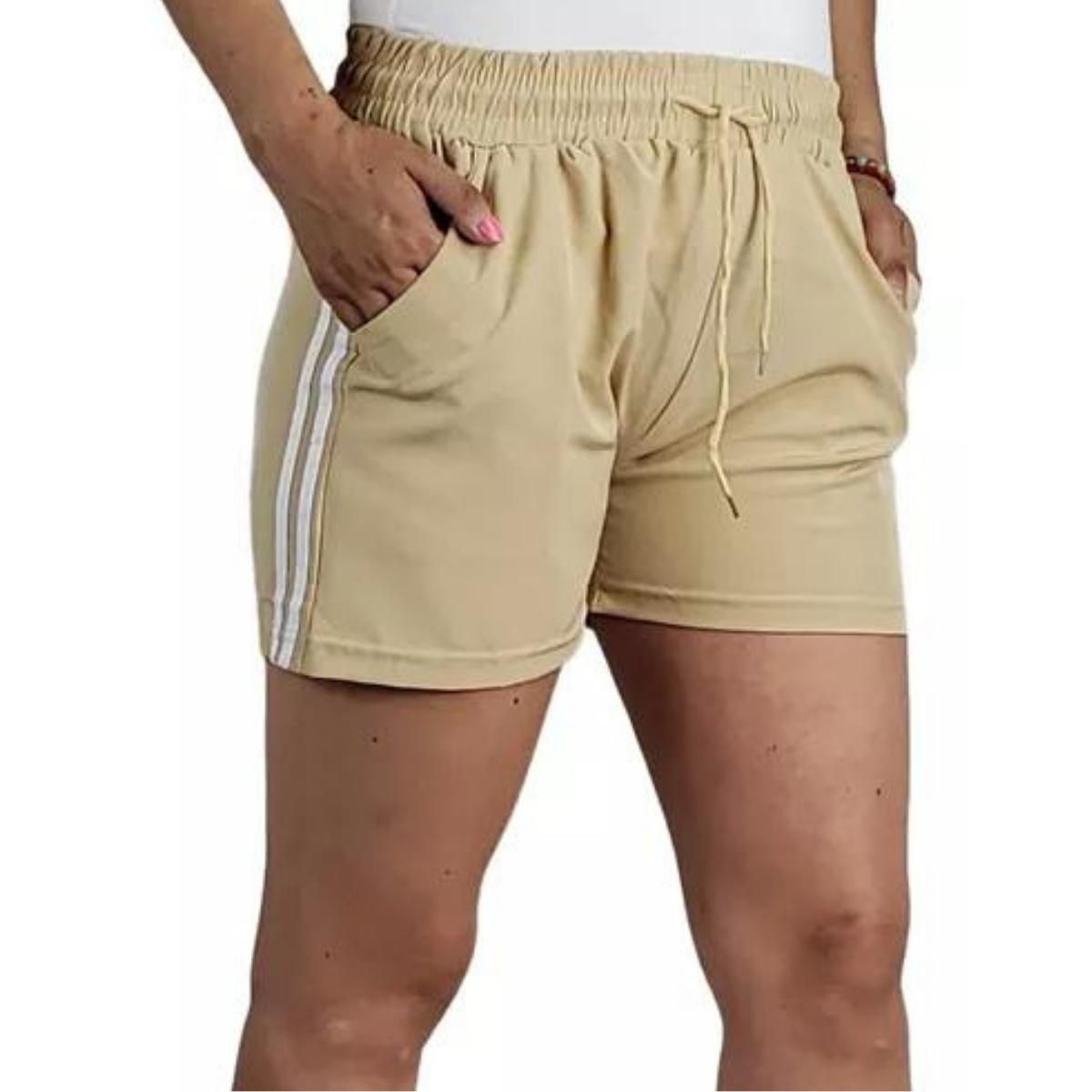 LOOK SHOP - Short Mujer Secado Rápido Lineas Colores, Tela Liviana. 203