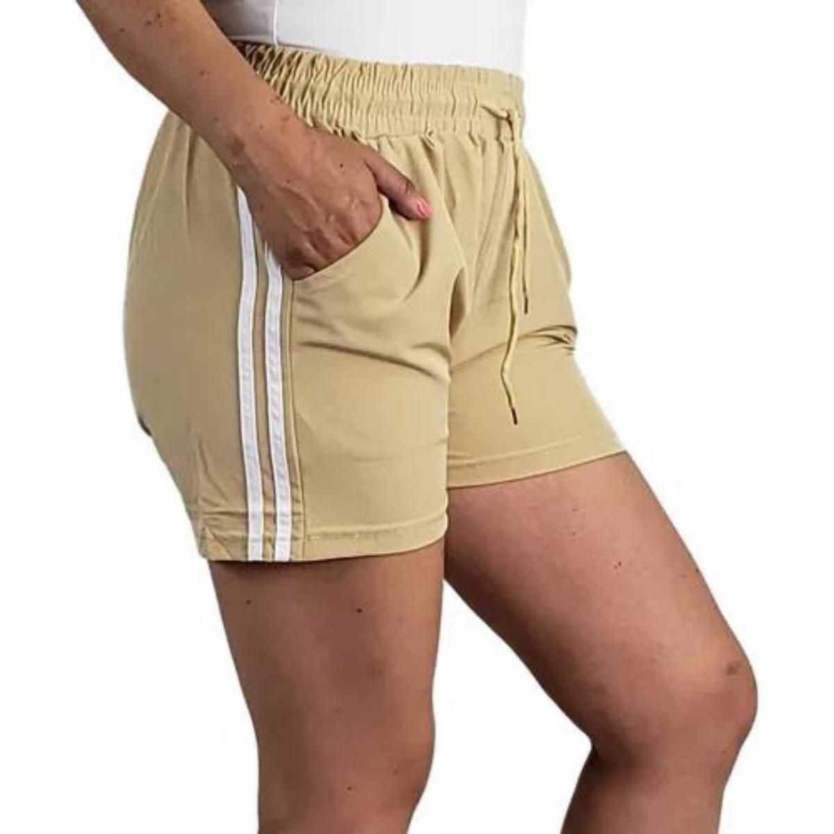 LOOK SHOP - Short Mujer Secado Rápido Lineas Colores, Tela Liviana. 203