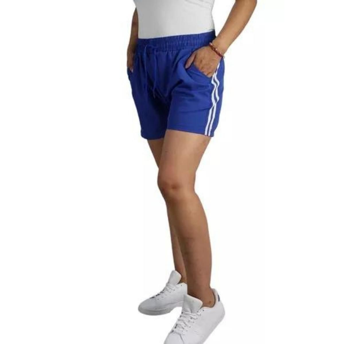 LOOK SHOP - Short Mujer Secado Rápido Lineas Colores, Tela Liviana. 203