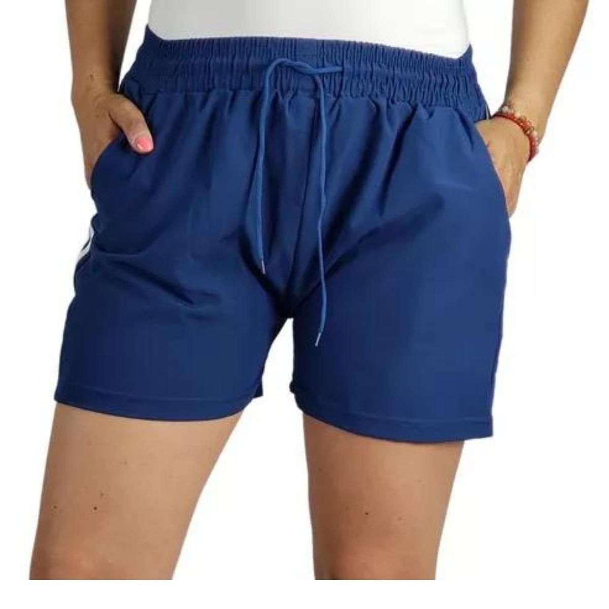 LOOK SHOP - Short Mujer Secado Rápido Lineas Colores, Tela Liviana. 203