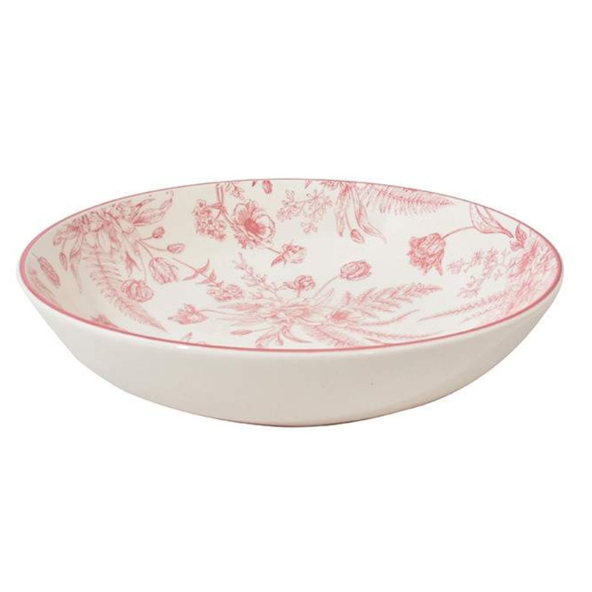 HALLEN - Plato Sopa 20 cm de Ceramica Rose Hallen