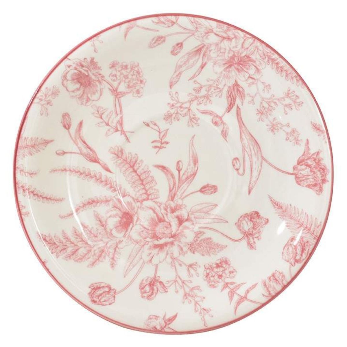 HALLEN - Platillo de Té 16 cm Ceramica Rose Hallen