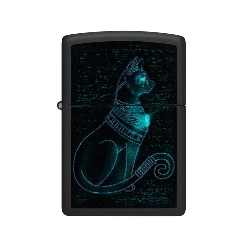 ZIPPO - Encendedor Zippo Spiritual Cat Design Negro ZP48582