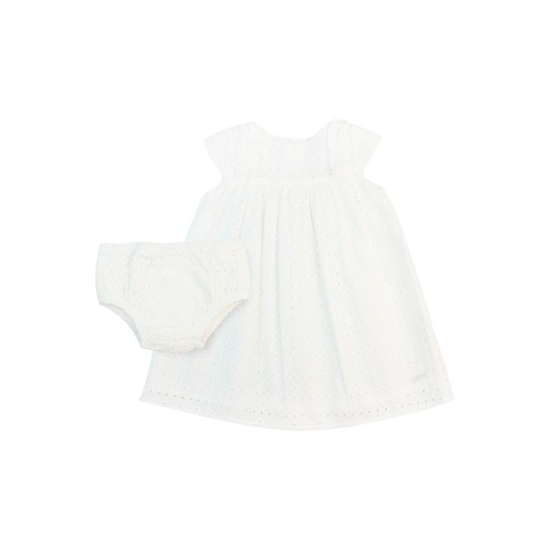 FICCUS - Vestido Bebé Niña Formal Blanco