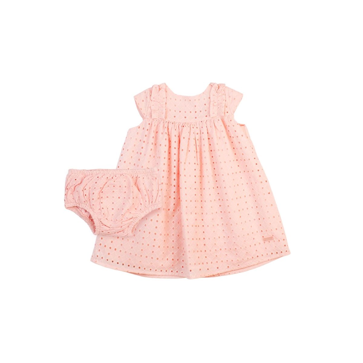 FICCUS - Vestido Bebé Niña Formal Naranjo Pálido