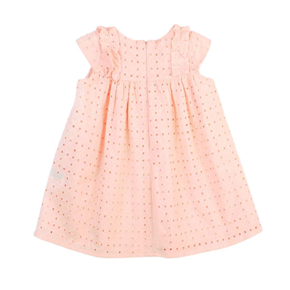 FICCUS - Vestido Bebé Niña Formal Naranjo Pálido