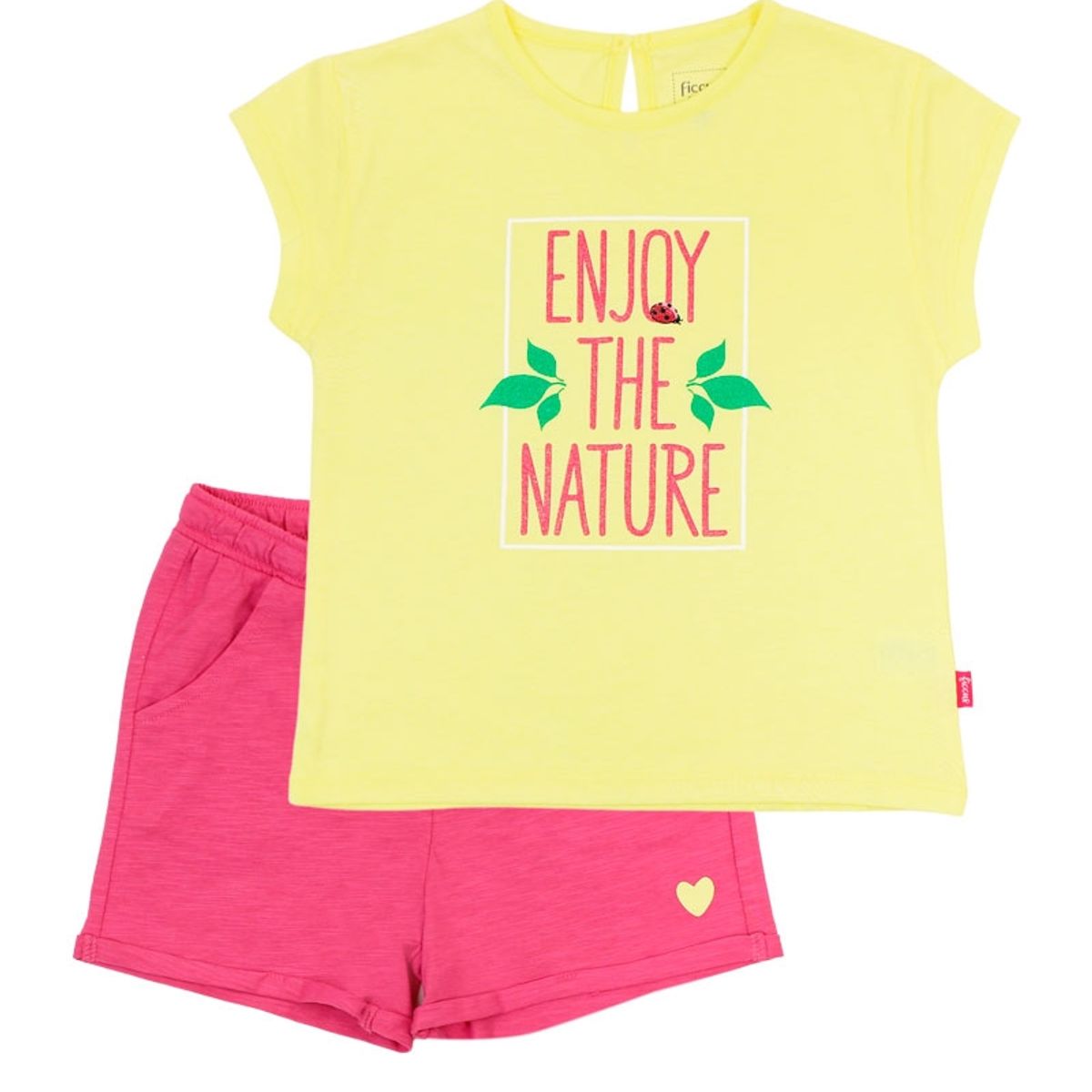 FICCUS - Conjunto Kids Niña Day To Day Amarillo