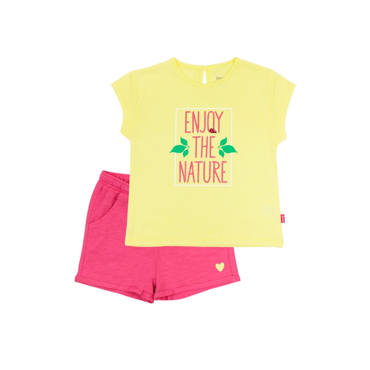 FICCUS - Conjunto Kids Niña Day To Day Amarillo