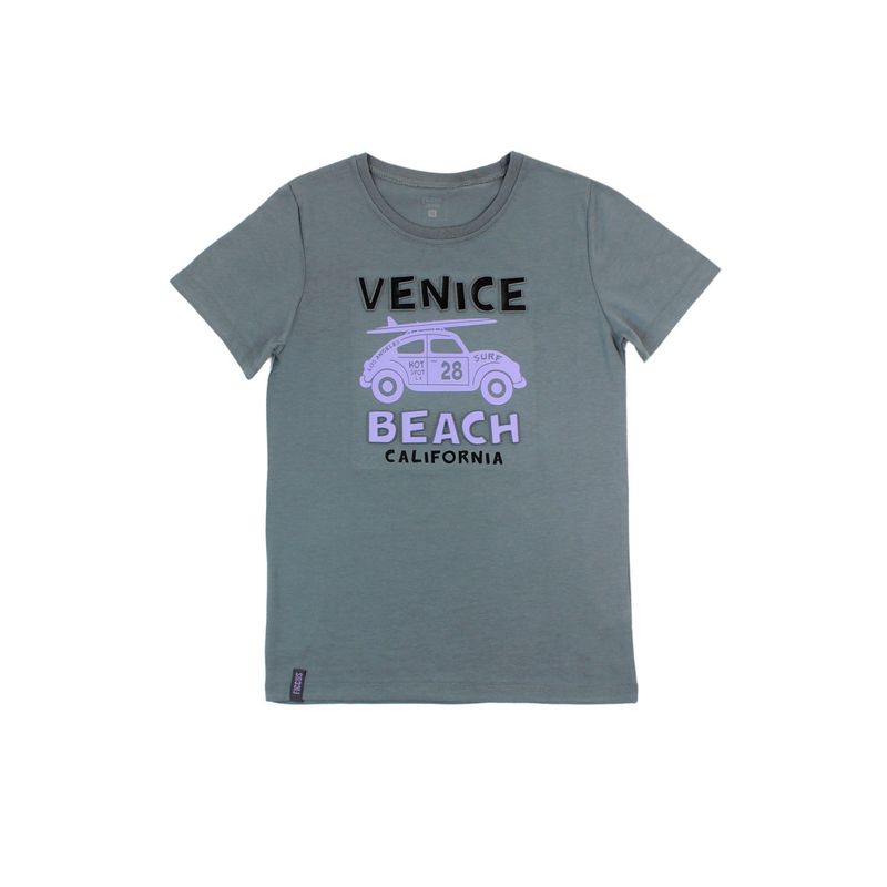 FICCUS - Polera Junior Niño Day To Day Gris Oscuro