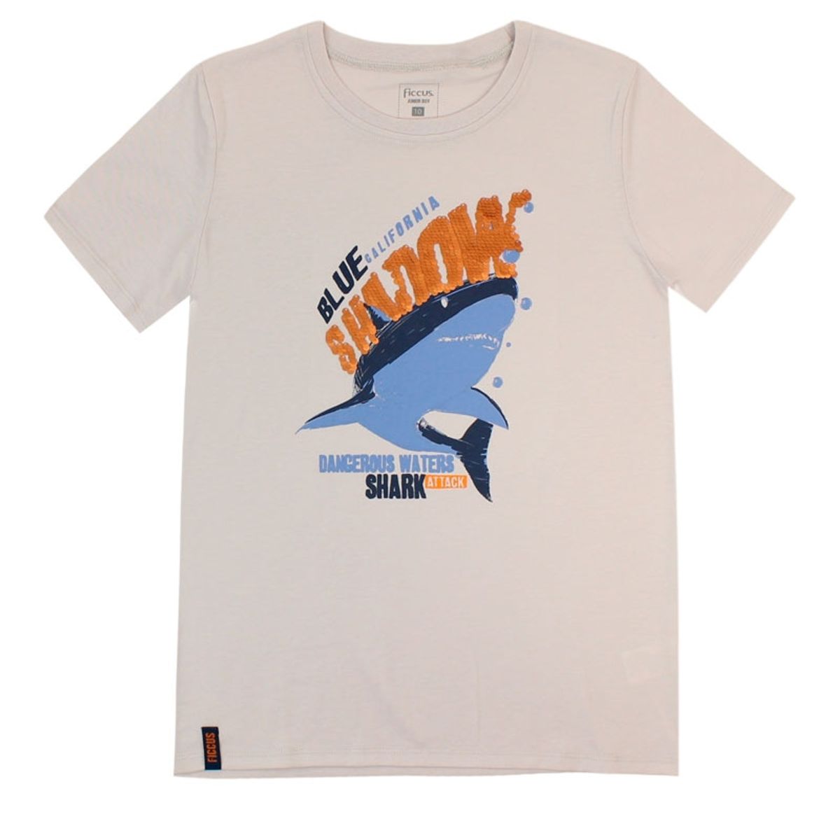 FICCUS - Polera Junior Niño Day To Day Gris Claro