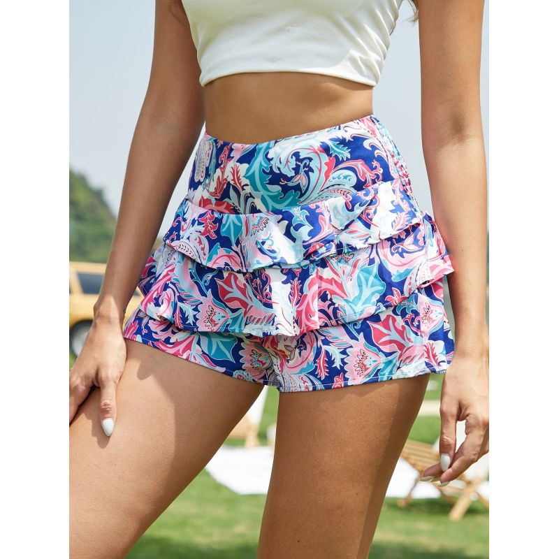 MOSS ROSE - Shorts de mujer con estampado bohemio en una variedad de colores