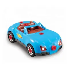 GENERICO - Auto De Carrera Para Armar Con Luces Musica Y Atornillador.
