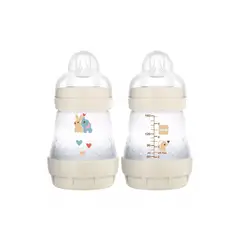 MAM - Mamadera BEIGE 0 meses 160ml anti-cólicos