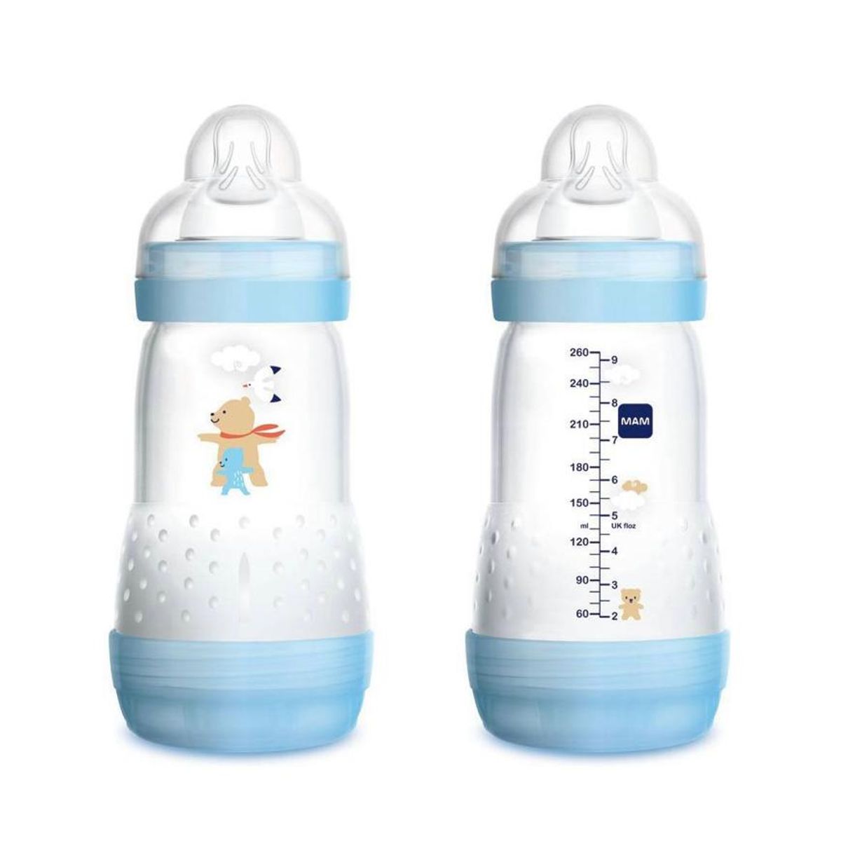 MAM - Mamadera MAM 2 meses Celeste 260ml