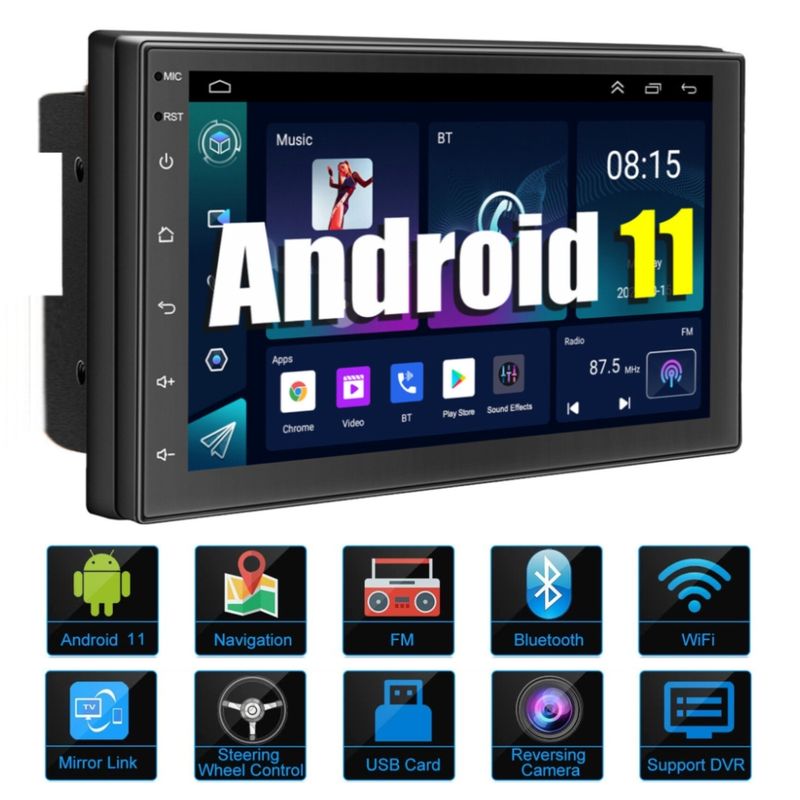 GENERICO - Radio De Auto Con Android 7 Pulgadas 2 DIN