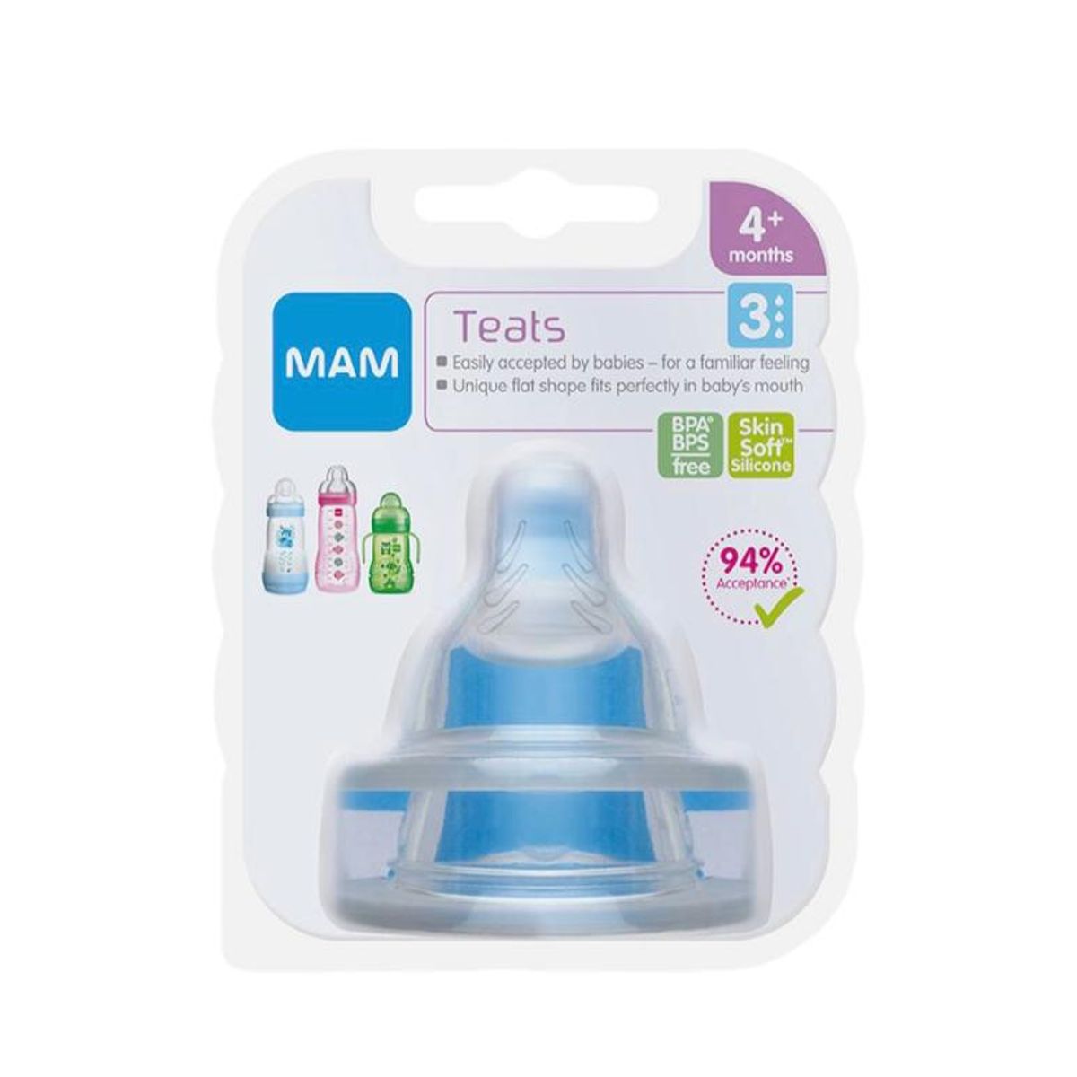 MAM - Tetinas MAM 2un flujo 3 4meses