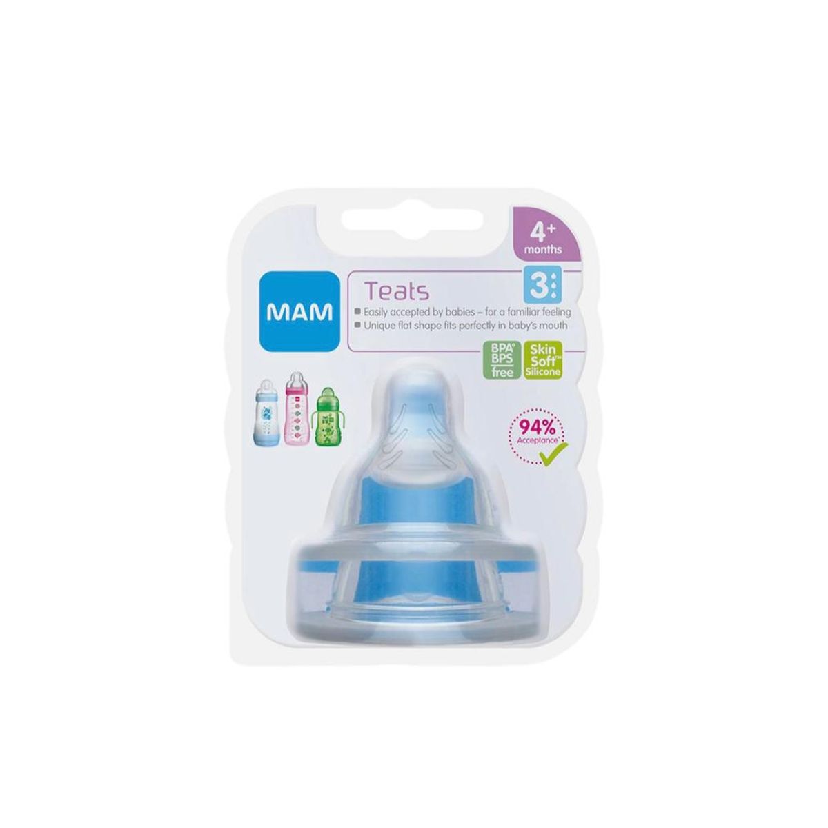 MAM - Tetinas MAM 2un flujo 3 4meses