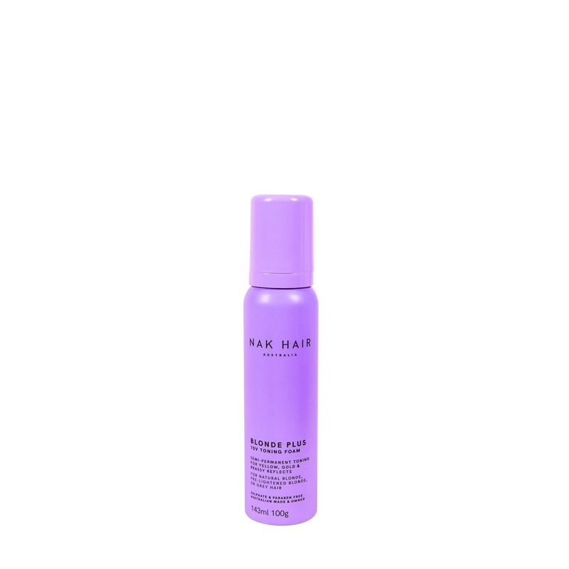 NAK HAIR AUSTRALIA - Blonde plus toning foam Nak Hair Australia..-