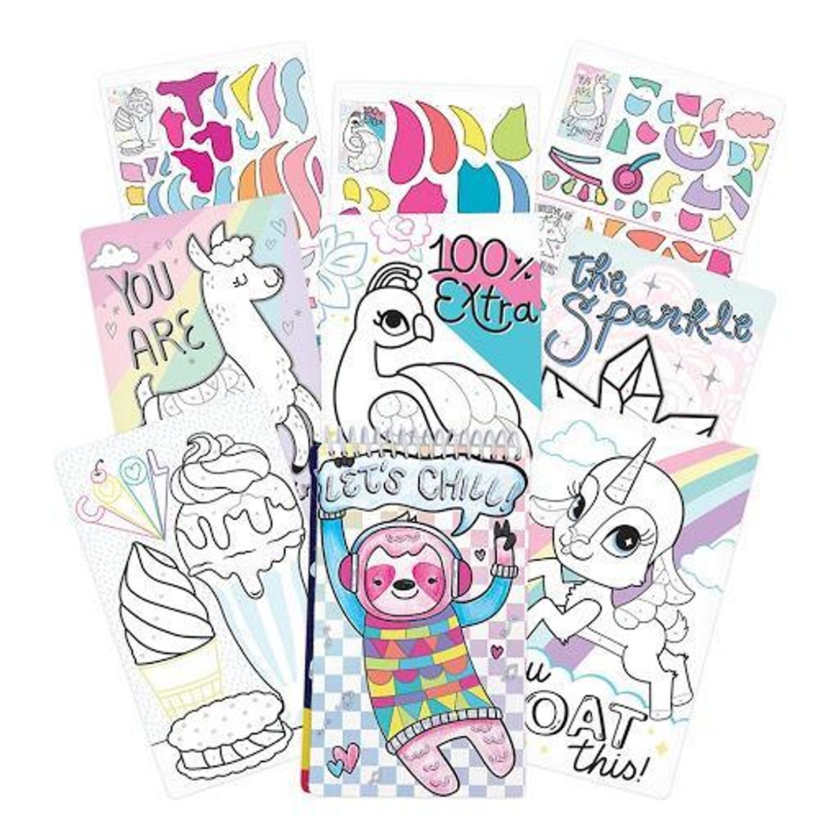 FASHION ANGELS - Croquera Stickers para Colorear Fashion Angels