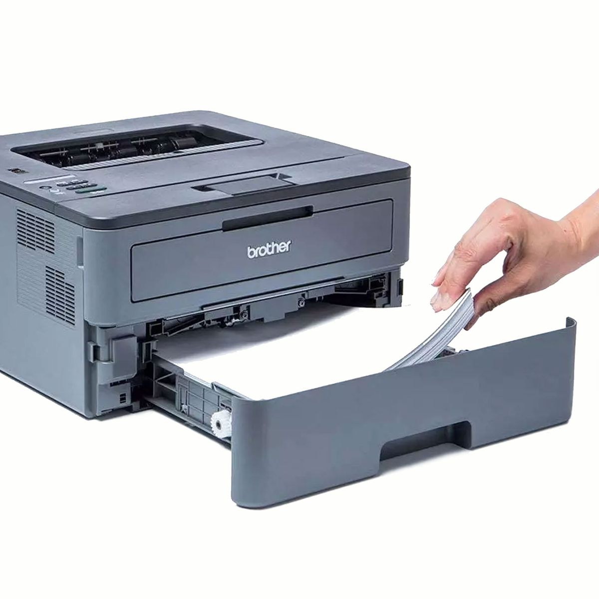 BROTHER - Impresora Brother Láser HL-L2320D Duplex  BlancoNegro