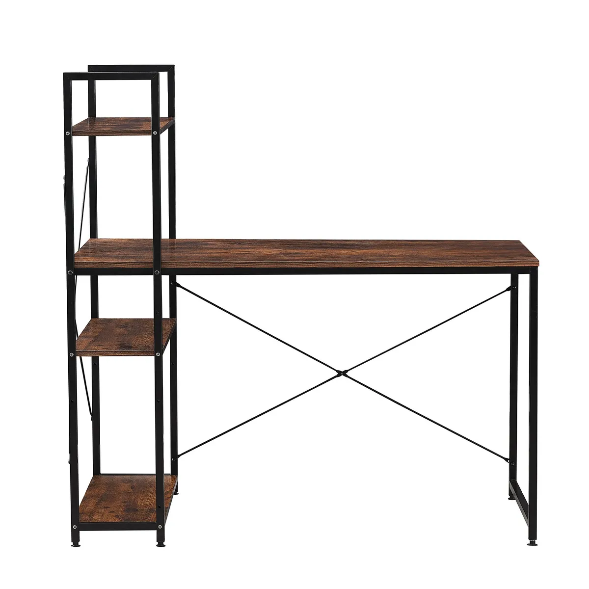 RELAN - Escritorio Estilo Industrial Top Living Estantería Lateral Desk 4