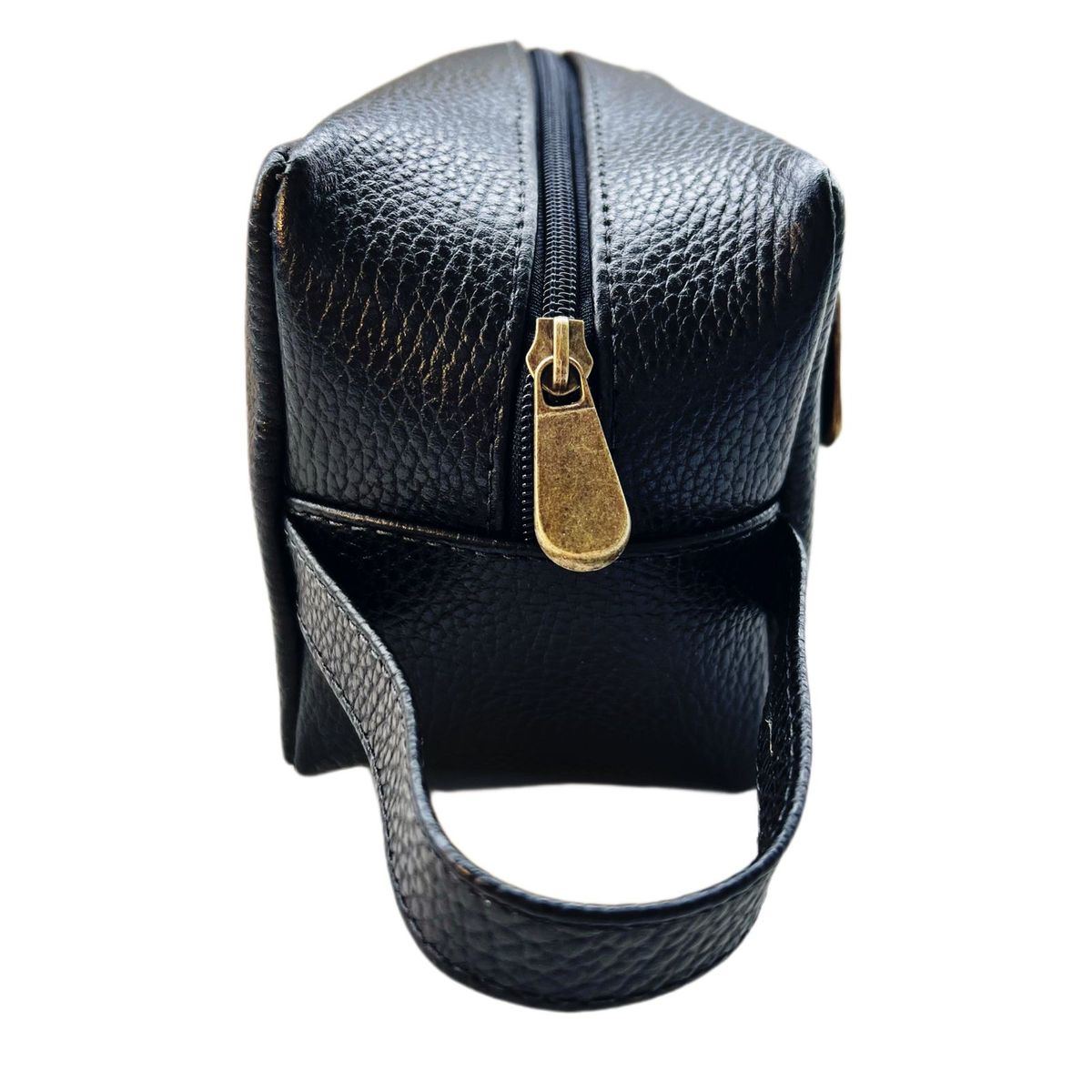 GENERICO - Neceser de cuero legitimo floater RAMÉ negro UNISEX hecho en chile
