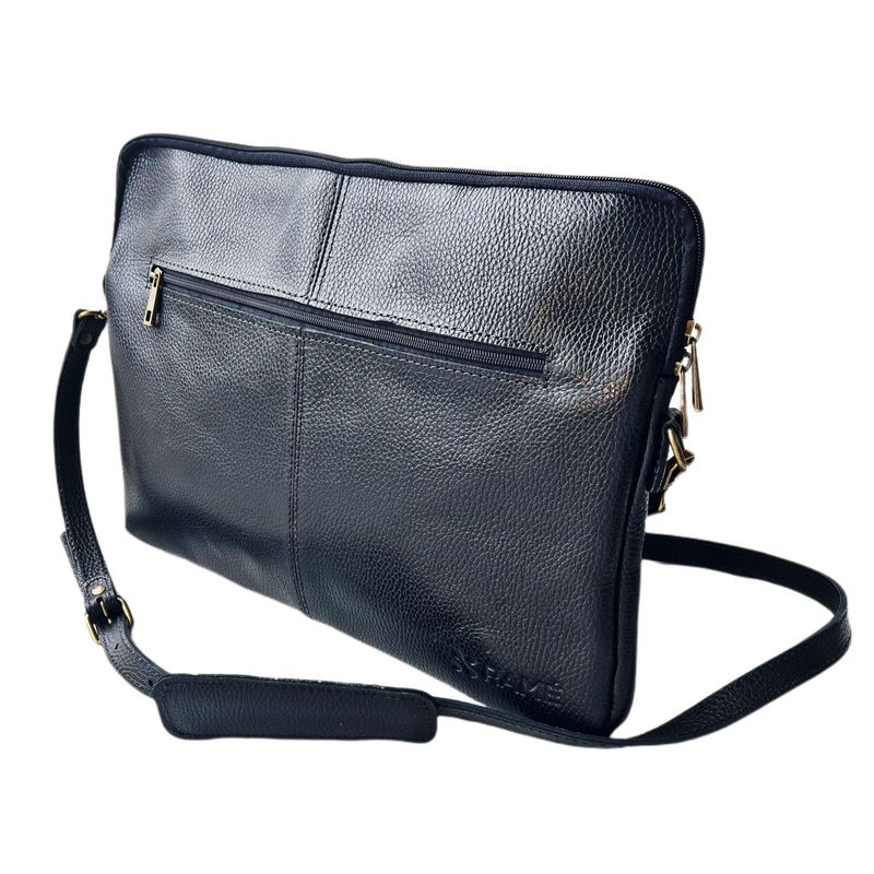GENERICO - Bolso Notebook Cuero Legitimo Floater RAMÉ negro Hecho en Chile