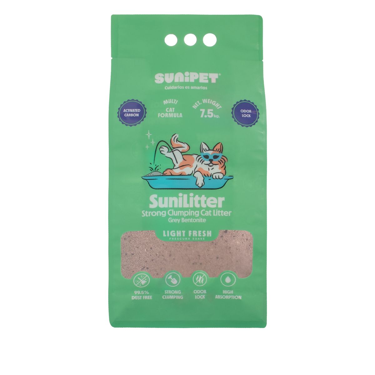 SUNIPET - Arena Sunilitter con Carbón Activado Aroma Fresh 7.5Kg.