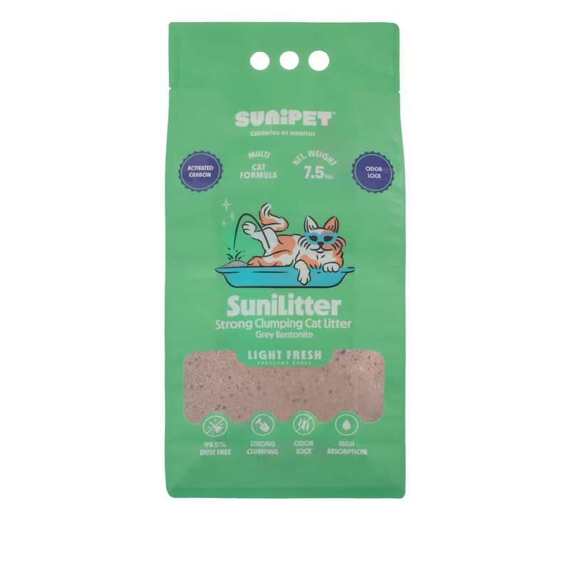 SUNIPET - Sunilitter Arena Carbón Activado Aroma Fresh 7.5Kg.